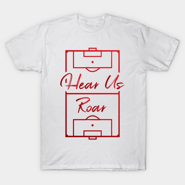 England Hear Us Roar Ladies Supporters T-Shirt by Culture-Factory